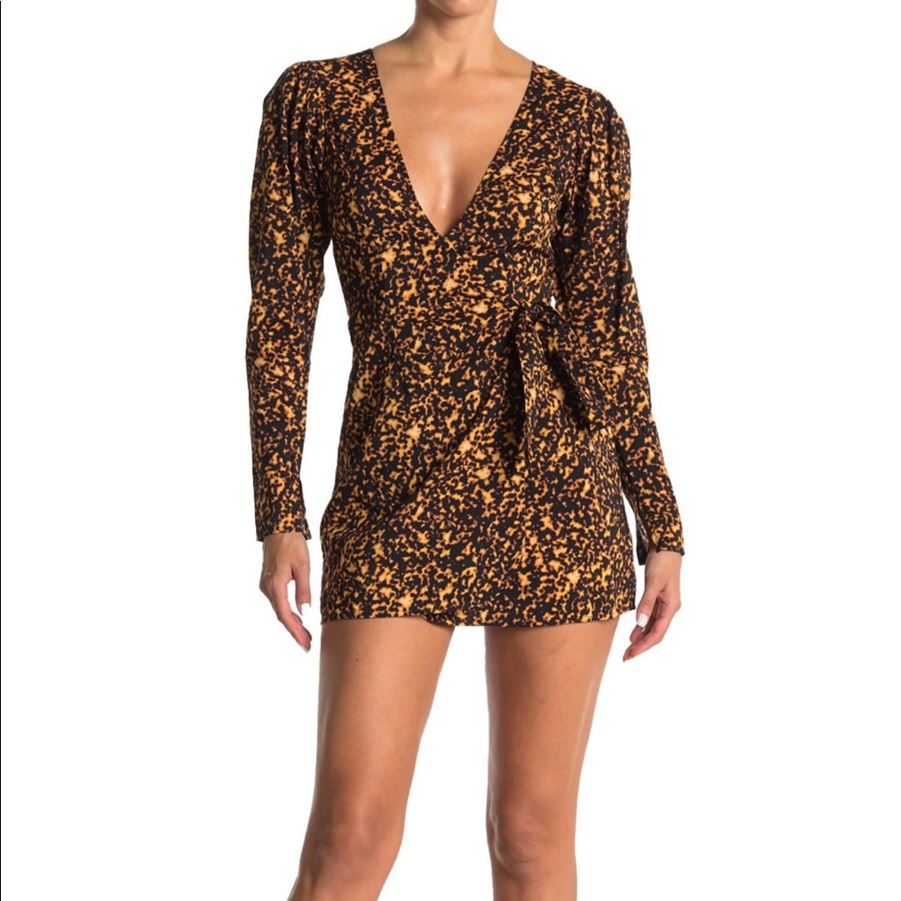 We Wore What Blanca wrap mini dress size XL